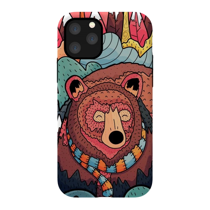 iPhone 11 Pro StrongFit Winter bear forest by Steve Wade (Swade)