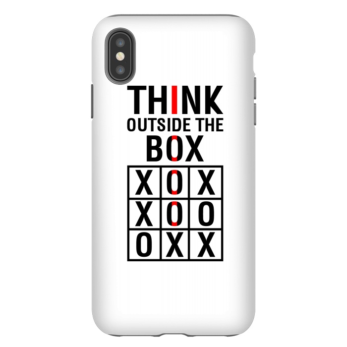 iPhone Xs Max StrongFit Think Outside The Box by TMSarts