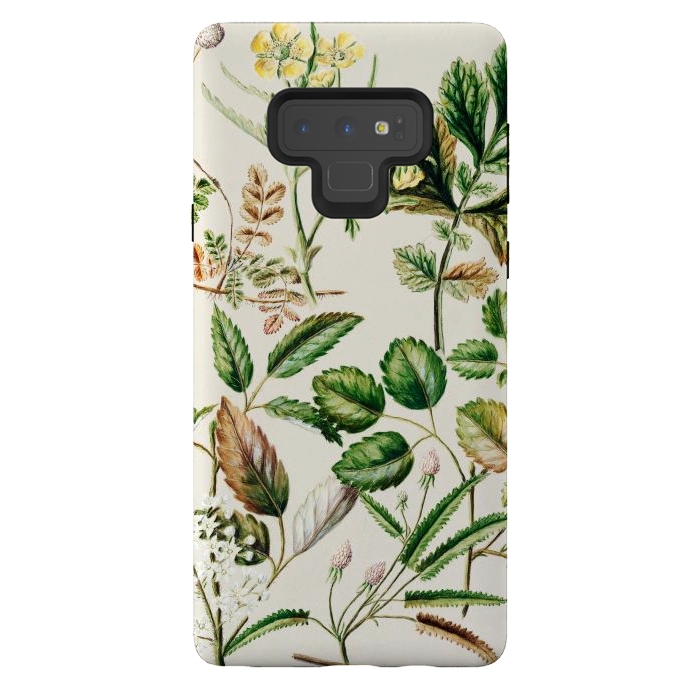 Galaxy Note 9 StrongFit Botanic Collage by Zala Farah
