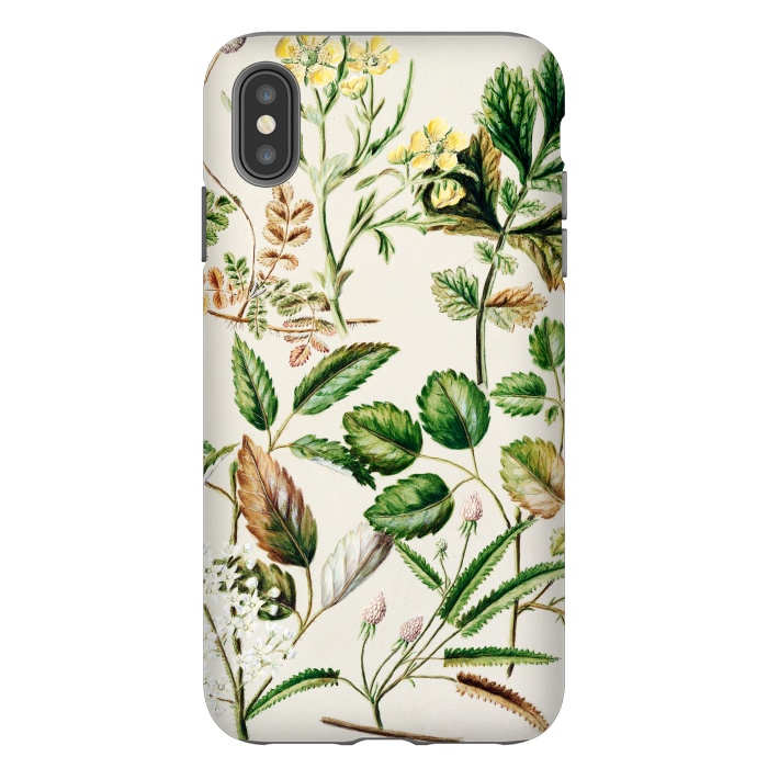 iPhone Xs Max StrongFit Botanic Collage by Zala Farah