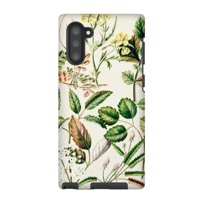 Galaxy Note 10 StrongFit Botanic Collage by Zala Farah