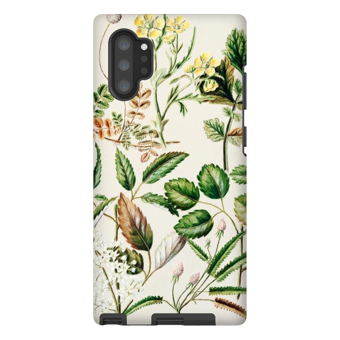 Galaxy Note 10 plus StrongFit Botanic Collage by Zala Farah