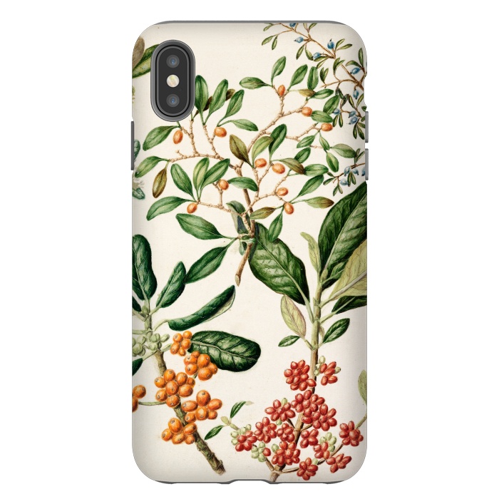 iPhone Xs Max StrongFit Vintage Fleurs by Zala Farah