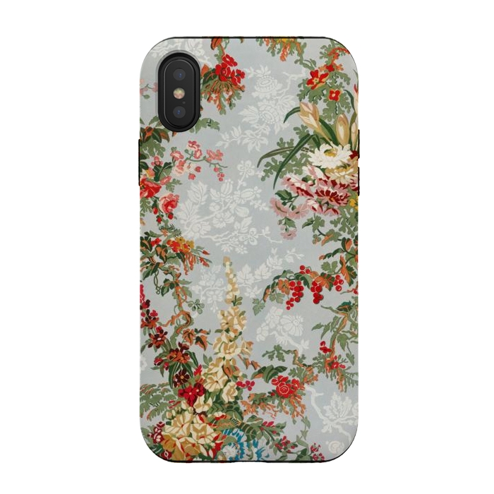 iPhone Xs / X StrongFit Industrial Floral Print by Zala Farah