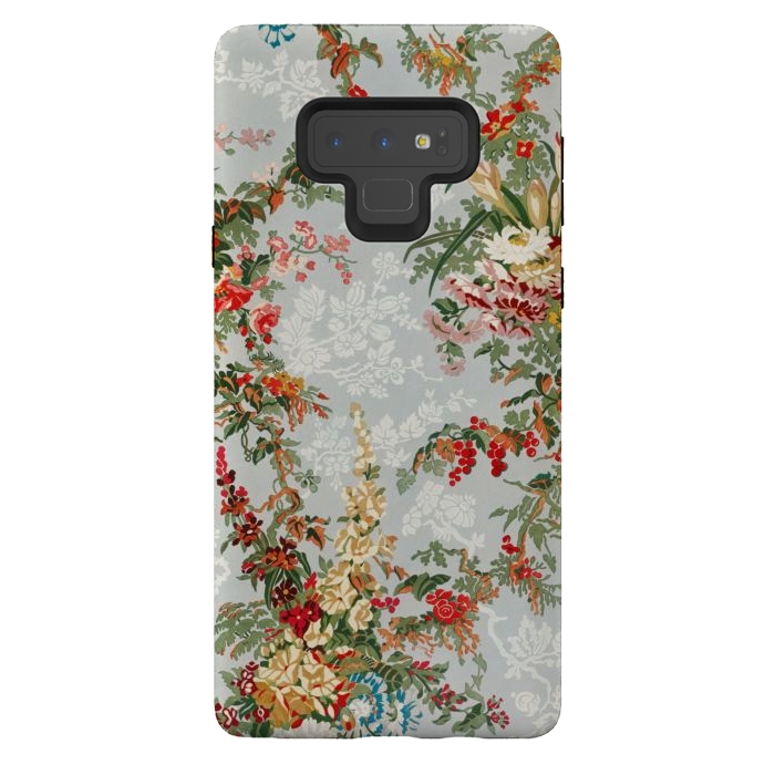 Galaxy Note 9 StrongFit Industrial Floral Print by Zala Farah
