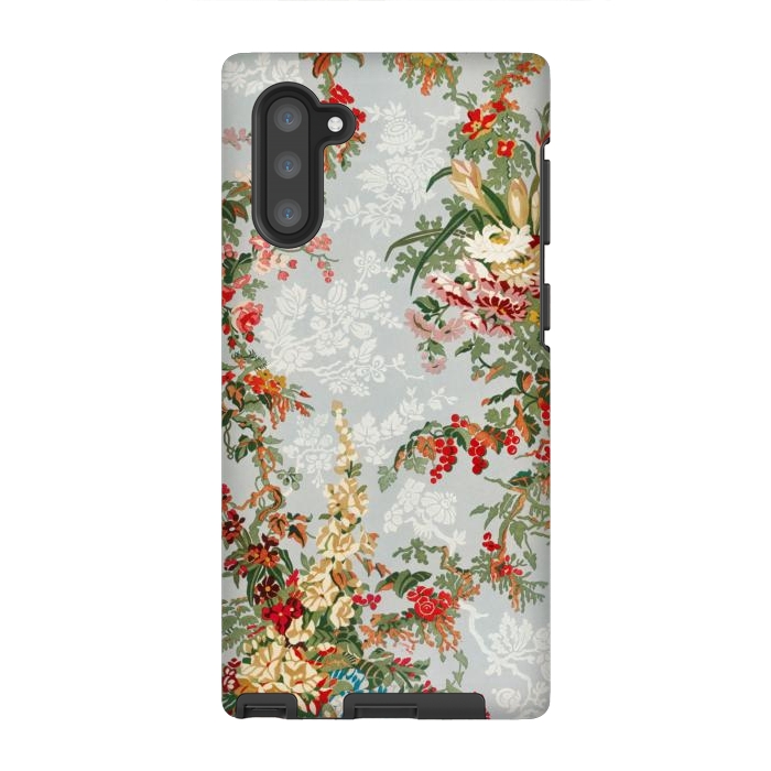 Galaxy Note 10 StrongFit Industrial Floral Print by Zala Farah