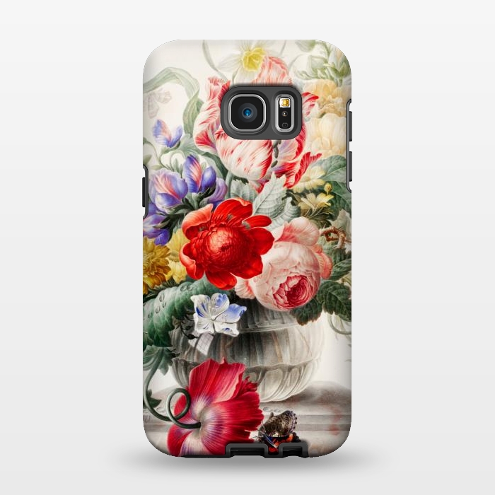 Galaxy S7 EDGE StrongFit Flowers in Vase by Zala Farah