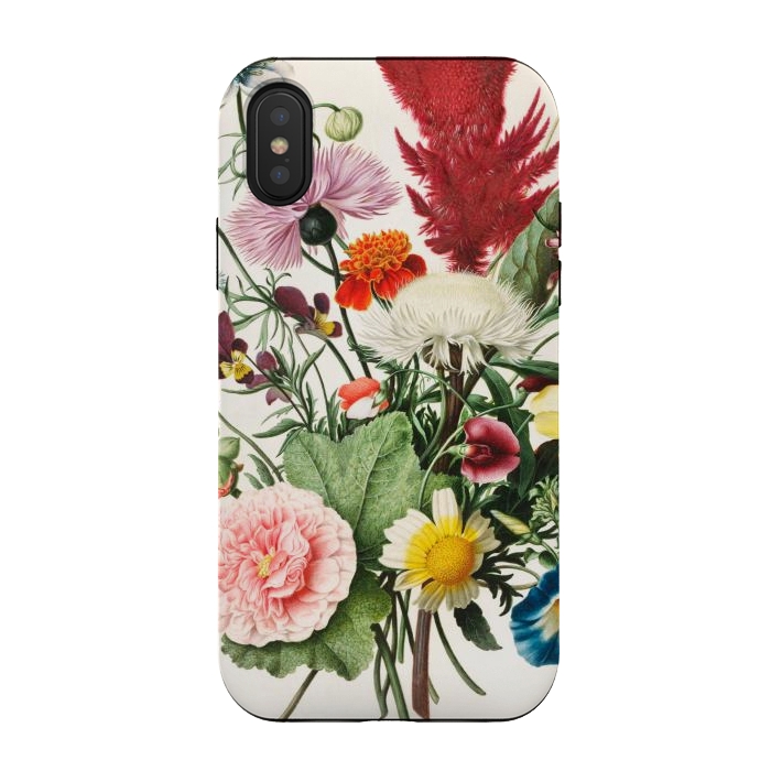 iPhone Xs / X StrongFit Vintage Bouquet by Zala Farah