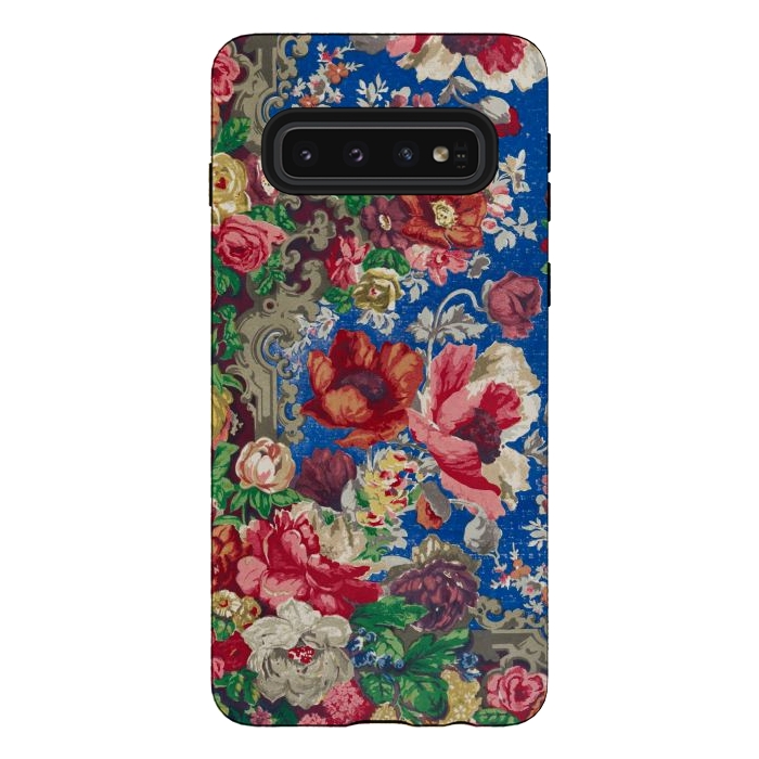 Galaxy S10 StrongFit Blue Carpet Print by Zala Farah