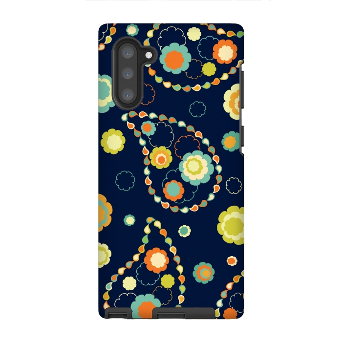 Galaxy Note 10 StrongFit ethnic floral print  4 by MALLIKA