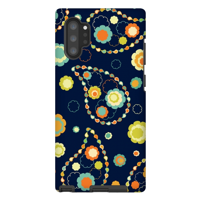 Galaxy Note 10 plus StrongFit ethnic floral print  4 by MALLIKA