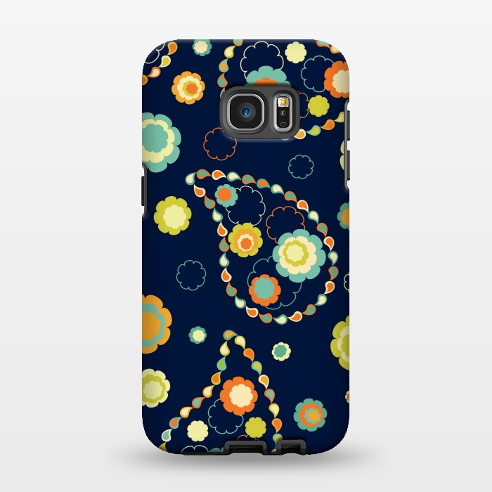 Galaxy S7 EDGE StrongFit ethnic floral print  4 by MALLIKA