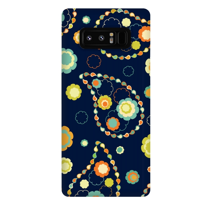 Galaxy Note 8 StrongFit ethnic floral print  4 by MALLIKA
