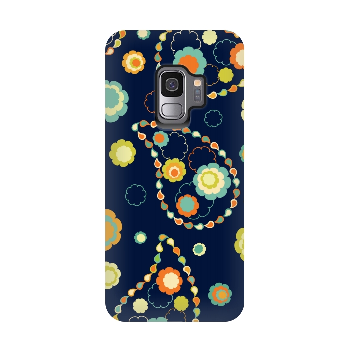 Galaxy S9 StrongFit ethnic floral print  4 by MALLIKA