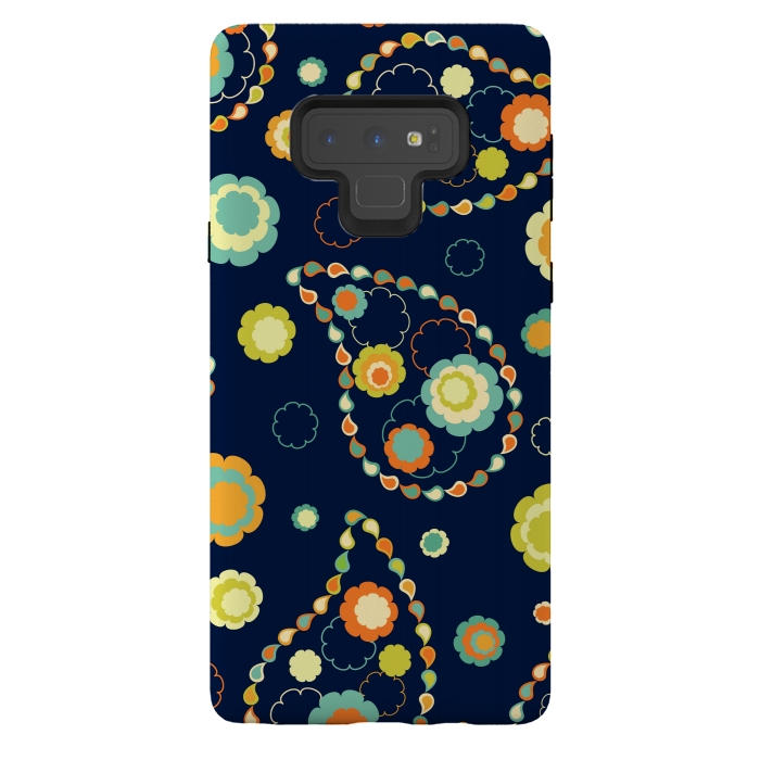 Galaxy Note 9 StrongFit ethnic floral print  4 by MALLIKA