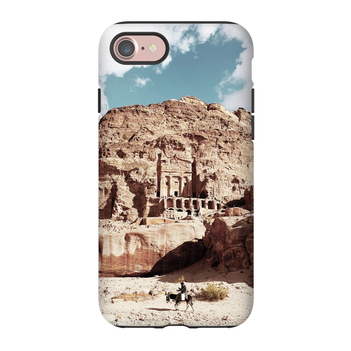 iPhone 7 StrongFit Petra temple Jordan sandstone landscape by Oana 