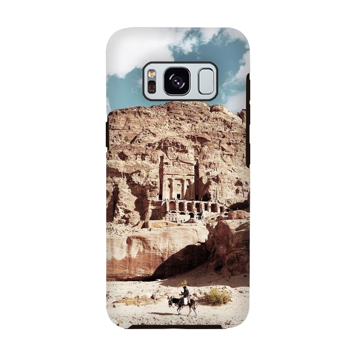 Galaxy S8 StrongFit Petra temple Jordan sandstone landscape by Oana 