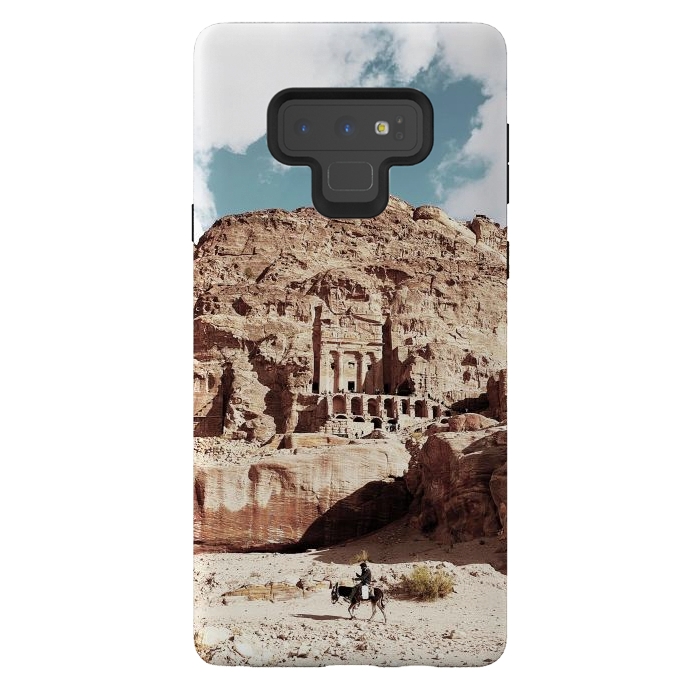 Galaxy Note 9 StrongFit Petra temple Jordan sandstone landscape by Oana 