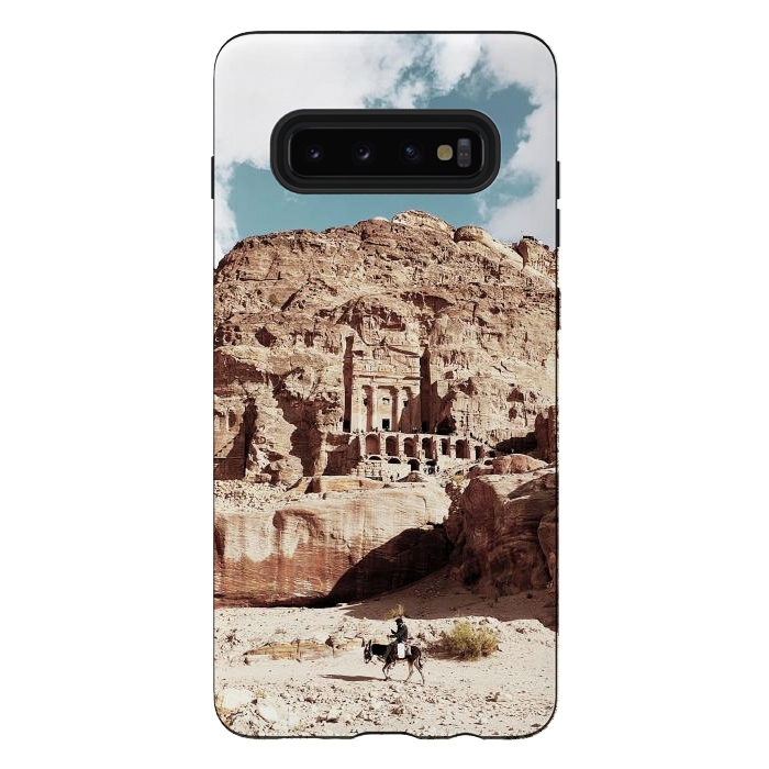 Galaxy S10 plus StrongFit Petra temple Jordan sandstone landscape by Oana 