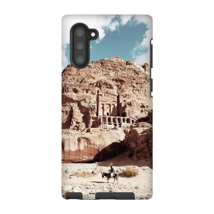 Galaxy Note 10 StrongFit Petra temple Jordan sandstone landscape by Oana 