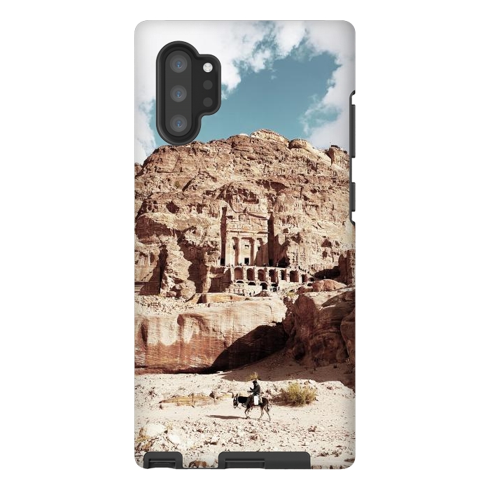 Galaxy Note 10 plus StrongFit Petra temple Jordan sandstone landscape by Oana 
