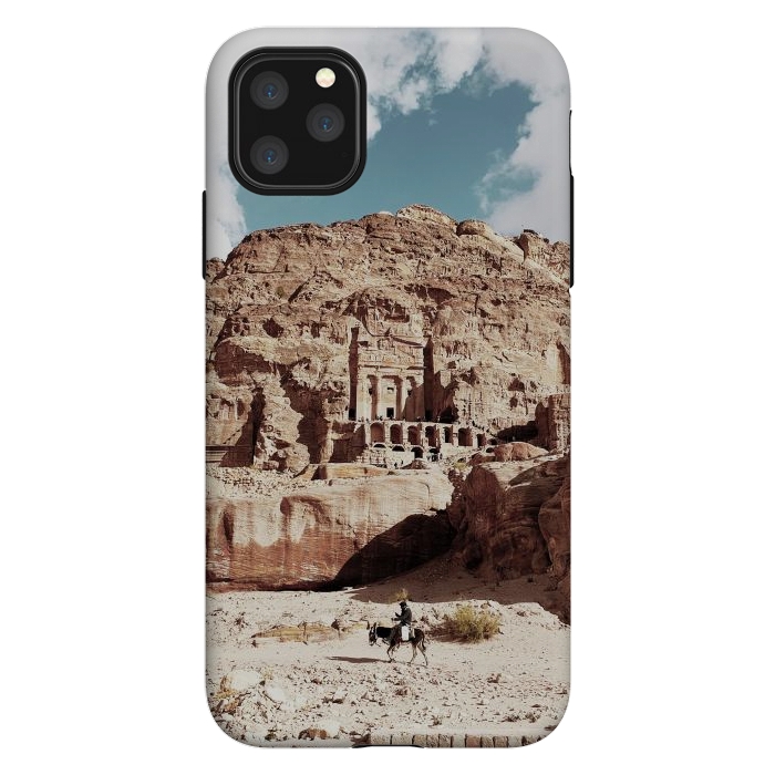 iPhone 11 Pro Max StrongFit Petra temple Jordan sandstone landscape by Oana 