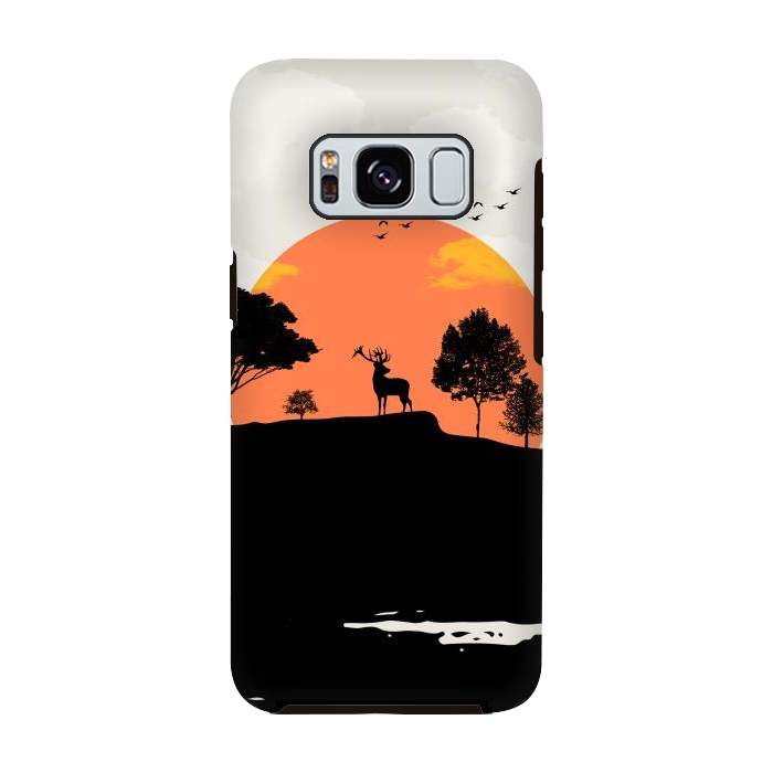 Galaxy S8 StrongFit Deer in the Forest by Creativeaxle