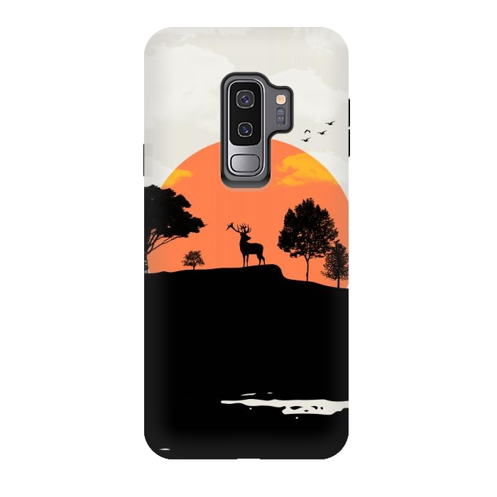 Galaxy S9 plus StrongFit Deer in the Forest by Creativeaxle