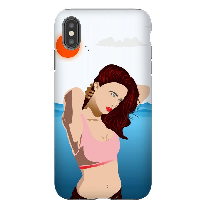 iPhone Xs Max StrongFit Ocean Bath by Creativeaxle