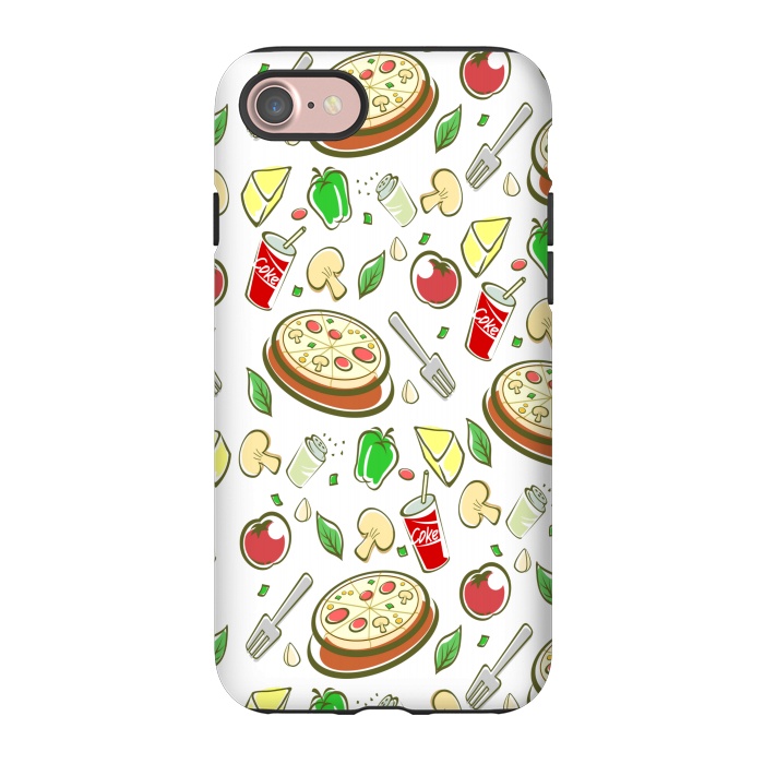 iPhone 7 StrongFit pizza is love 3  by MALLIKA