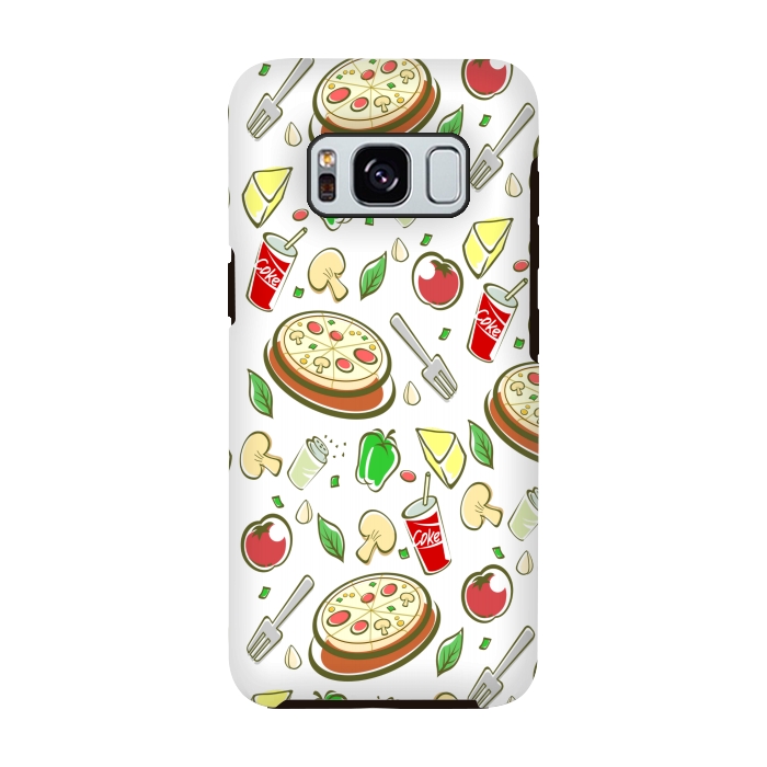Galaxy S8 StrongFit pizza is love 3  by MALLIKA
