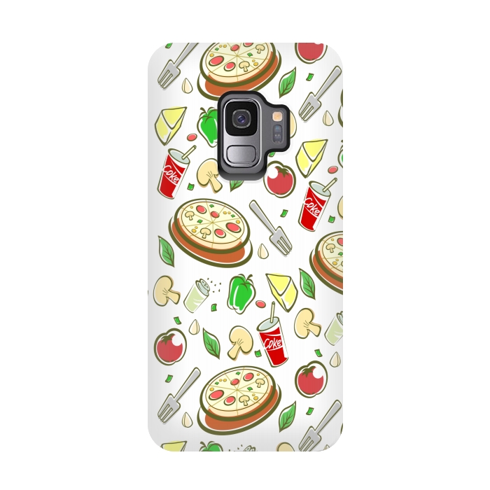 Galaxy S9 StrongFit pizza is love 3  by MALLIKA