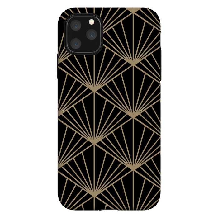 iPhone 11 Pro Max StrongFit COPPER LINES PATTERN 2  by MALLIKA