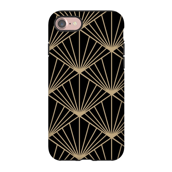 iPhone 7 StrongFit COPPER LINES PATTERN 2  by MALLIKA