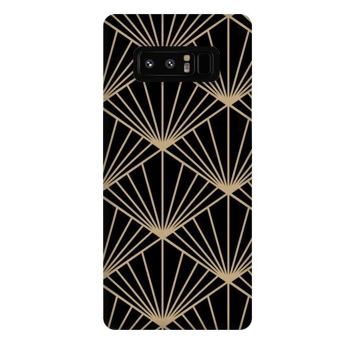 Galaxy Note 8 StrongFit COPPER LINES PATTERN 2  by MALLIKA