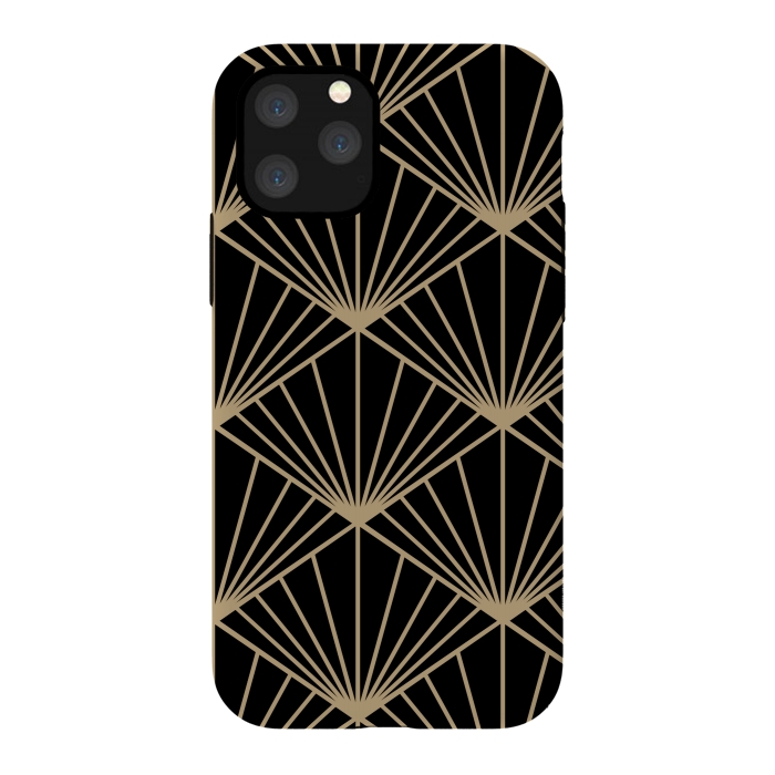 iPhone 11 Pro StrongFit COPPER LINES PATTERN 2  by MALLIKA