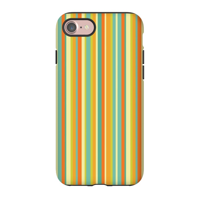 iPhone 7 StrongFit MULTI COLOURED LINES 2 by MALLIKA