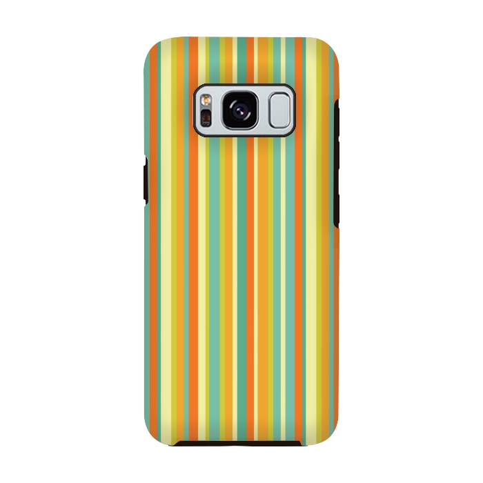 Galaxy S8 StrongFit MULTI COLOURED LINES 2 by MALLIKA
