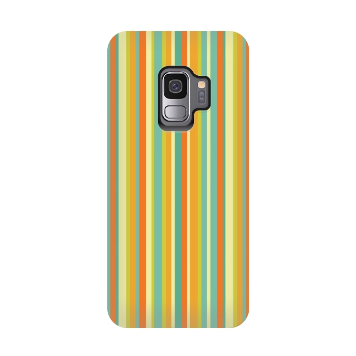 Galaxy S9 StrongFit MULTI COLOURED LINES 2 by MALLIKA