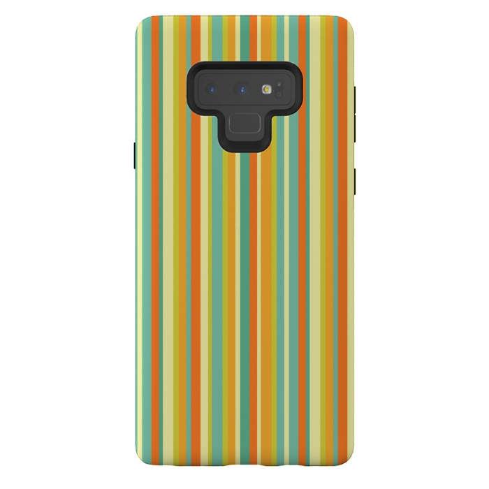 Galaxy Note 9 StrongFit MULTI COLOURED LINES 2 by MALLIKA