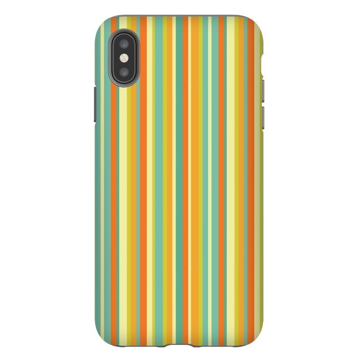 iPhone Xs Max StrongFit MULTI COLOURED LINES 2 by MALLIKA