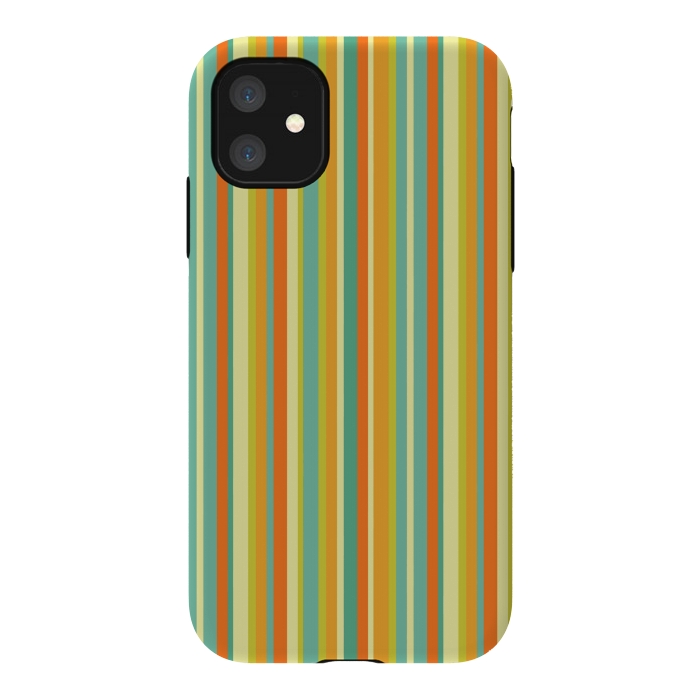 iPhone 11 StrongFit MULTI COLOURED LINES 2 by MALLIKA