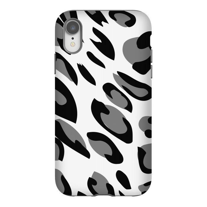 iPhone Xr StrongFit gray animal print by haroulita