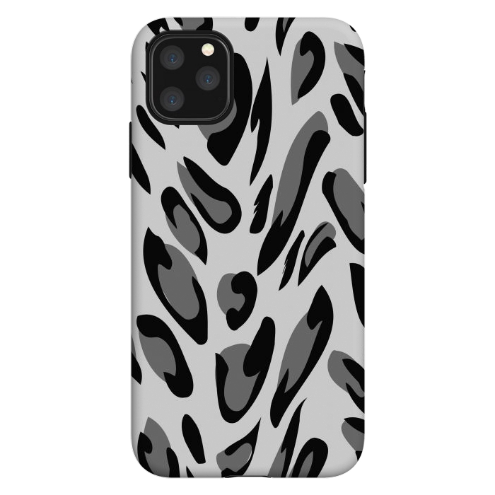 iPhone 11 Pro Max StrongFit gray animal print by haroulita