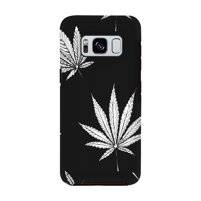 Galaxy S8 StrongFit marijuana leaf by haroulita