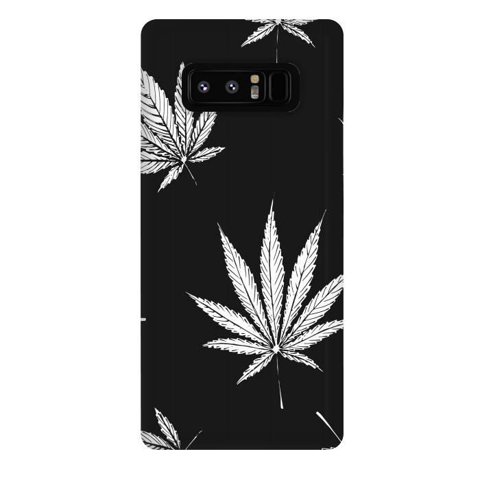Galaxy Note 8 StrongFit marijuana leaf by haroulita