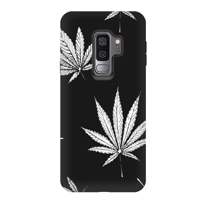 Galaxy S9 plus StrongFit marijuana leaf by haroulita