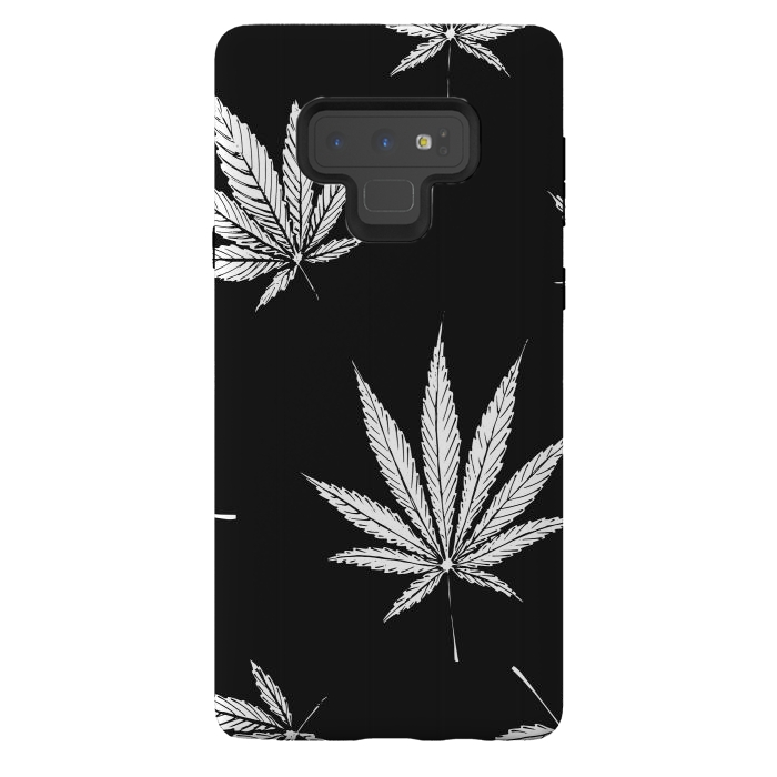 Galaxy Note 9 StrongFit marijuana leaf by haroulita