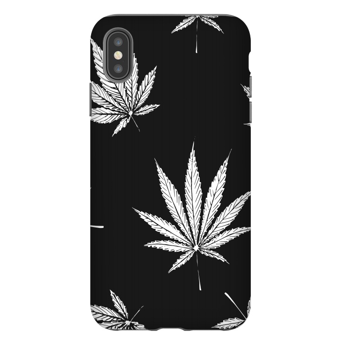 iPhone Xs Max StrongFit marijuana leaf by haroulita