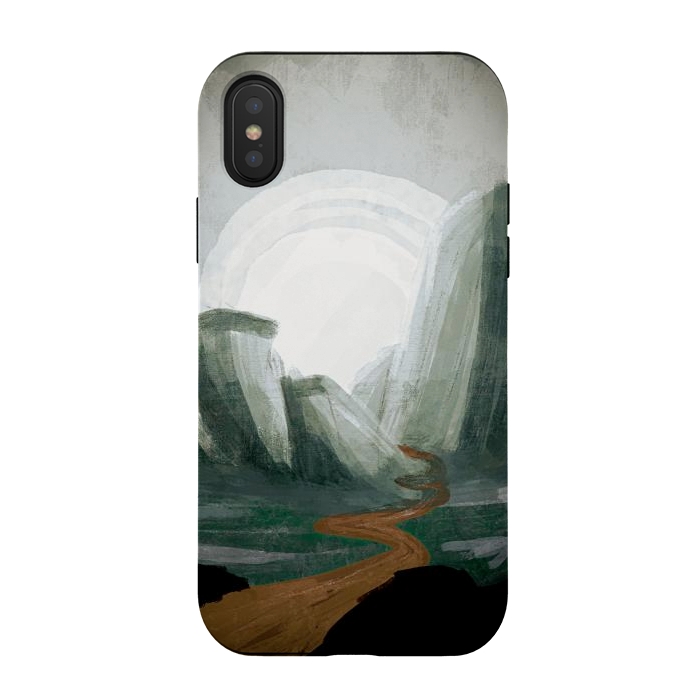 iPhone Xs / X StrongFit The great green hills by Steve Wade (Swade)